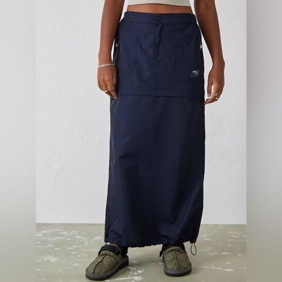 90s vintage maxi raver skirt parachute cargo nylon - Picture 14 of 14